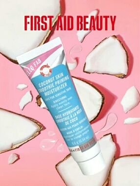 First Aid Beauty Hello FAB Coconut Skin Smoothie Priming Moisturizer 9.6g *NEW!